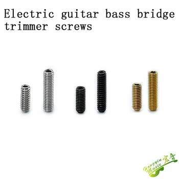 1шт электрогитара бас мост кодовый Триммер винт регулировки высоты винт тяги аккордная пластина аккордный мост гайка Гитарные аксессуары
