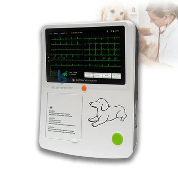 Высококачественный 3-канальный аппарат ЭКГ для животных 7/12 отведений ветеринарной клиники для домашних животных