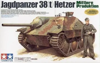 Tamiya 35285 Модель 1/35 Немецкого истребителя танков Jagdpanzer 38t Hetzer Mid Prod