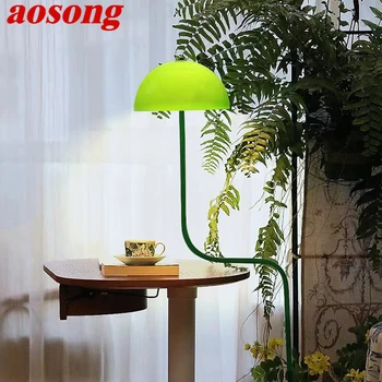 Торшер AOSONG Nordic Green Fashion Art, Современная семейная гостиная, Креативный светодиодный декоративный светильник для спальни