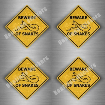 Наклейки и отличительные знаки, предупреждающие автомобили, остерегайтесь дорожных знаков, предупреждающих о змеях, дорожные знаки напоминают всем, что змеи кишат ПВХ