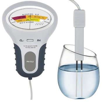 1 шт. ABS 2 В 1 устройство для измерения качества хлорной воды CL2 для измерения в бассейне-аквариуме