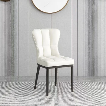 Роскошные обеденные стулья с мягкой обивкой, Скандинавские винтажные Белые обеденные стулья, красивая современная мебель для дома Cadeiras De Jantar
