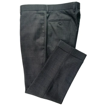 Темно-серые мужские брюки из акульей кожи для мужчин, сшитые на заказ, Высококачественная мужская одежда, мужские брюки, Серые мужские брюки Pantalon Homme