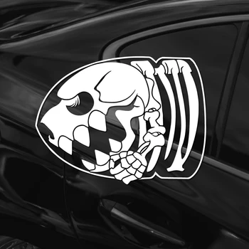 Интересный череп в форме пули, наклейки на автомобильные стекла, персонализированное украшение своими руками, модификация, настройка граффити