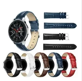 22 мм роскошный кожаный Ремешок Для Samsung Gear sport S3 watch band classic frontier браслет для Samsung Galaxy 46 мм браслет ремешок