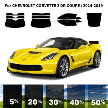 Предварительно Обработанная нанокерамика car UV Window Tint Kit Автомобильная Оконная Пленка Для CHEVROLET CORVETTE 2 DR COUPE 2014-2019