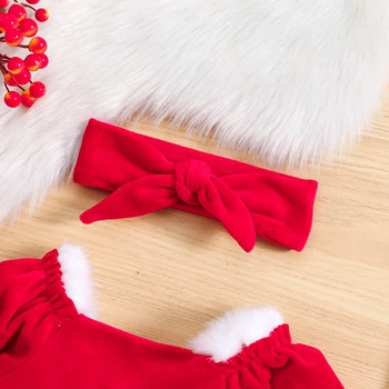 CHQCDarlys Рождественский наряд для маленьких девочек, рождественский комбинезон для новорожденных, боди для маленьких девочек, осенне-зимняя одежда