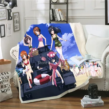 3D Анимэ Девочка и колесница Детское одеяло флисовое одеяло Мягкое для кроватей из кораллового флиса Фланелевое одеяло подарки