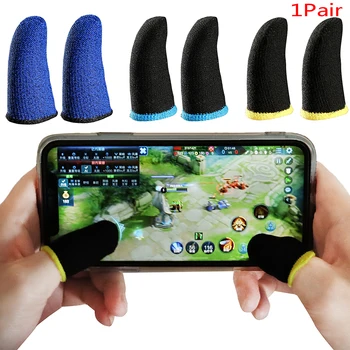 1 Пара Перчаток для мобильных игр, защищающих пальцы от пота, рукав для большого пальца с сенсорным экраном