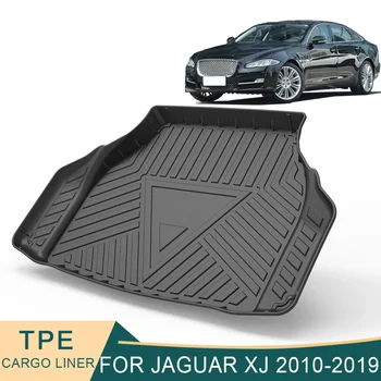 Для Jaguar XJ X351 2010-2019 Авто Грузовой Лайнер Всепогодный TPE Нескользящие Коврики Для Багажника Загрузочный Лоток Ковер Аксессуары Для Интерьера