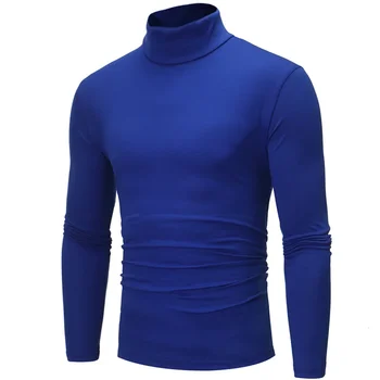 B9522 Футболка для мужчин, осенне-весенняя повседневная базовая рубашка с длинным рукавом для мужчин, облегающие топы