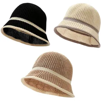 Дышащая панама с широкими полями, вязаная солнцезащитная шляпа, Рыбацкая шляпа Для женщин и девочек