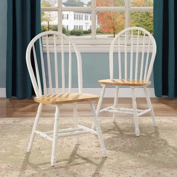 (Комплект из 2) Обеденные стулья Autumn Lane Windsor из массива дерева для кухни
