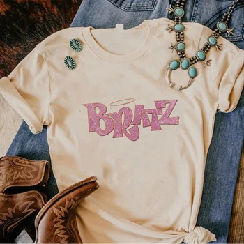 Женская футболка Bratz с мангой харадзюку, одежда из аниме для девочек