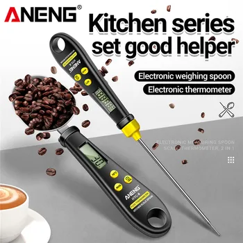 ANENG HTC-6 Мини-цифровые весы, Кухонные ложки, Мясной пирог для барбекю, конфеты для жарки на гриле, Бытовой термометр для приготовления пищи, Инструменты для выпечки гаджетов