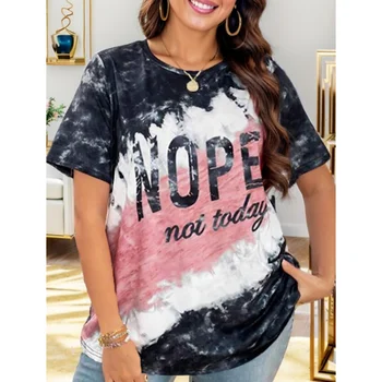 Женская футболка оверсайз с 3D принтом, рубашка с коротким рукавом, летняя уличная модная футболка с круглым вырезом, Женские повседневные топы в американском стиле