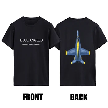 Blue Angels США, Хлопковые футболки Nany, Топы Y2k, Футболка с принтом, Хипстерская Футболка с коротким рукавом, Techweare, Мужские Футболки Camisa