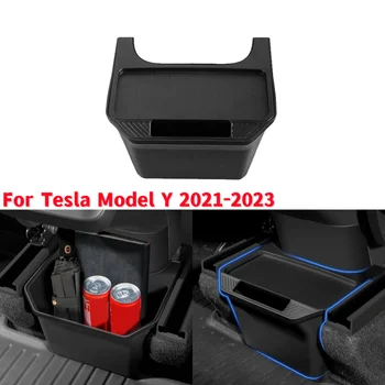 1 шт. Ящик для хранения под сиденьем автомобиля с крышкой, ящик для хранения на заднем сиденье, чехол для хранения Tesla Модель Y 2021-2023