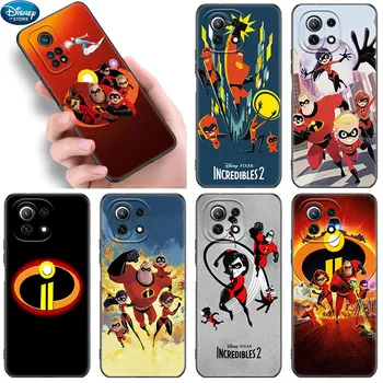 Чехол Для телефона Disney The Incredibles Xiaomi Mi 12 11 Lite NE 11i 11T 12S 12X F1 POCO C40 X4 X3 NFC GT F3 M3 M4 Pro Черный Чехол