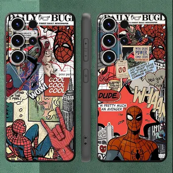 Чехол для телефона Oppo A52 A53 A57s A17 F19 A9 A16 A96 A57 A54 A15 A5 A53s A74 A32 Силиконовый Чехол Marvel Spider Man Coque Armor Cover