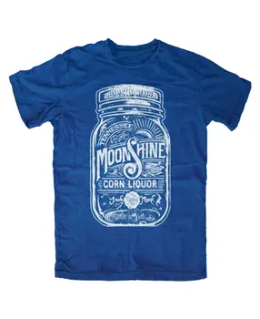 Футболка Moonshine Express Glass BLUE distillery alcohol cult fun