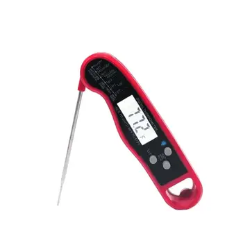 Водонепроницаемая Цифровая подсветка Складной Кухонный Термометр для приготовления барбекю Мгновенного считывания показаний для мяса Цифровые Термометры для мяса