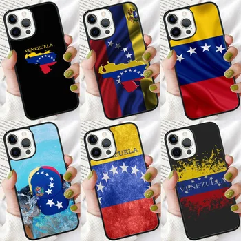 Венесуэла Чехол Для Телефона С флагом Венесуэлы Для iphone SE2020 15 14 6 7 8 plus XR XS 11 12 13 Pro max Soft Bumper Shell cover coque