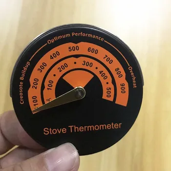 Магнитный термометр для плиты, работающий от тепла, для дровяной печи, каминной горелки, каминного вентилятора, термометра, каминных инструментов