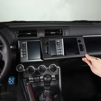 ABS Матовый черный Для Toyota 86/Для Subaru BRZ 2022 Центральное Управление Навигационный Экран Декоративная Панель Крышка Наклейка Аксессуары