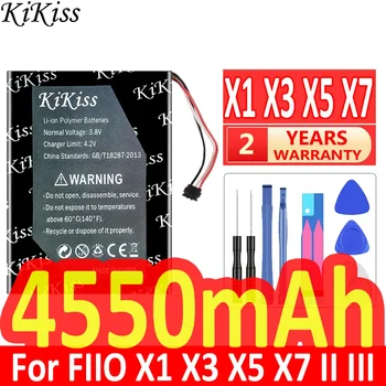 4550 мАч KiKiss Мощный Аккумулятор для FIIO X1 X3 X5 X7 II III Динамик Музыкальный Плеер Батареи
