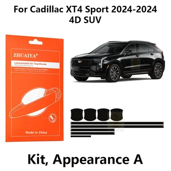 Защита Края Двери ZHUAIYA Дверная Ручка Чашка Защитная Пленка Для Краски TPU PPF Для Cadillac XT4 Sport 2024-2024 4D SUV
