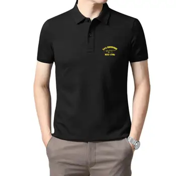 Мужская одежда для гольфа, телешоу для взрослых U... Enterprise NCC-1701 Темно-синяя футболка-поло для мужчин