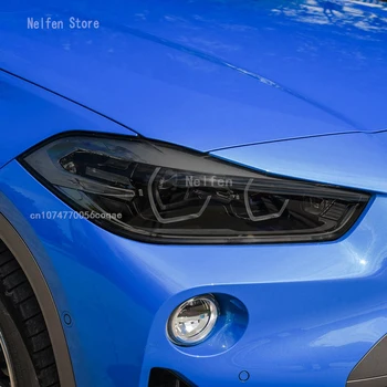 Для BMW F39 X2 2018-2021 Защитная пленка для автомобильных фар, восстановление винила, Прозрачная Черная наклейка из ТПУ