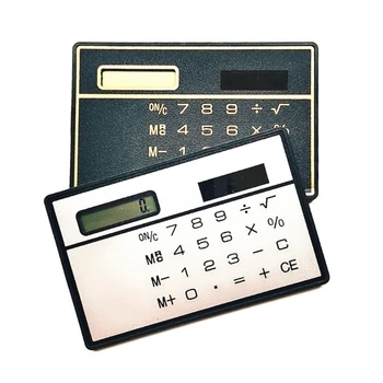 K1AA Мини-Калькулятор На Солнечной Энергии, 8-Значный Дисплей, 8,5x5,3 см, Портативный Базовый Стандартный Калькулятор для Бизнес-Офиса, Школы