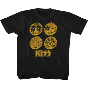 Молодежная футболка для рисования эскизов KISS