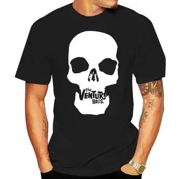 Adult Swim The Venture Bros. Футболка для взрослых с официальной лицензией Skull, футболка для повседневной носки в летнем стиле