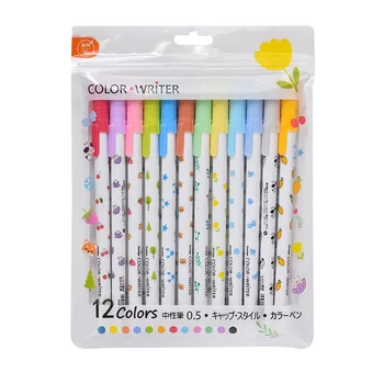 набор гелевых ручек Juice Color Art, Шариковая ручка 0,5 мм, Красочный маркер для рисования, Highlight Office School F7129