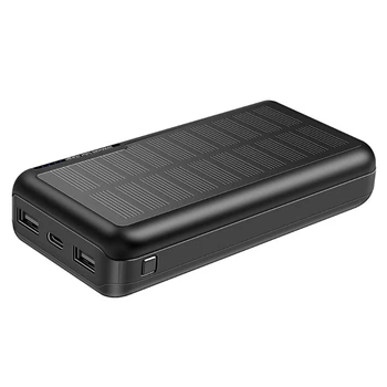 Портативный внешний аккумулятор на солнечной батарее Micro Type-C Port