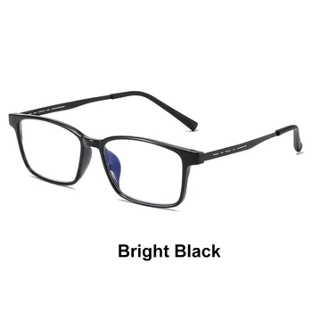 Очки для чтения с блокировкой синего света, мужские и женские очки в сверхлегкой оправе из титанового сплава TR90, квадратные очки