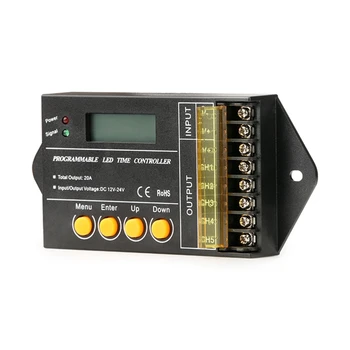 НОВЫЙ программный контроллер мини-таймера TC420-SJ Программный контроллер для 5-канальной светодиодной ленты, максимальная общая мощность 20 А.
