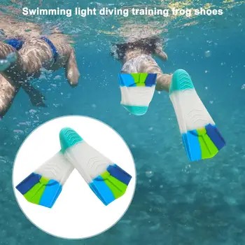 Ласты для тренировки плавания Гибкие силиконовые ласты для плавания Мягкие эластичные ласты для детей и взрослых Улучшают тренировку силы ног