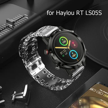 Прозрачный Ремешок для Часов Xiaomi Haylou RT LS05S Смарт-Часы Браслет для Haylou LS05S Ремешок Силиконовый Браслет Correa Belt