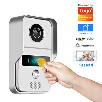 Умный Видеодомофон Tuya 1080P WIFI Беспроводной Видеодомофон Для Домашней Безопасности Google Home Квартира Tuya Дверной Звонок