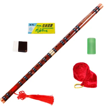 C D E F G Ключевая Бамбуковая Флейта с Черной линией Музыкальные Инструменты Традиционный Китайский деревянный Духовой Инструмент Ручной работы, Простой в освоении