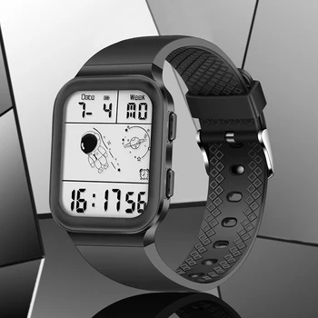 LIGE Новые Модные часы для мужчин, лучший бренд класса Люкс, электронные цифровые часы Astronaut, будильник, спортивные Водонепроницаемые светящиеся наручные часы