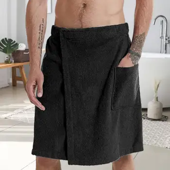 Банное полотенце, регулируемый мужской халат с эластичным поясом, карман для ночной рубашки, спа-полотенце для занятий спортом на открытом воздухе, Плавание, тренажерный зал, Домашняя одежда