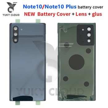 Для Samsung Galaxy Note10 Note 10 Plus N970F N975F Задняя Крышка Аккумулятора 3D Стеклянная Панель Корпус Задней Двери Замена Камеры
