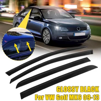 4ШТ Ветровые Дефлекторы Окон Автомобиля, Тонированные Для VW Golf 6-го Поколения MK6 2009-2013 Модификация Части Автомобильные Аксессуары