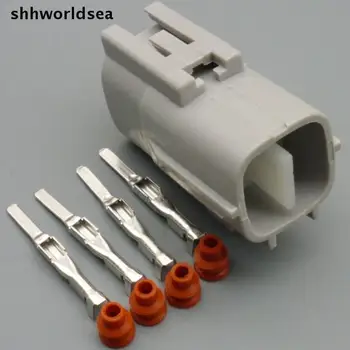 Shhworldsea 10Set 4-контактный автомобильный разъем датчика кислорода автоматическая водонепроницаемая электрическая розетка штекер датчика кислорода для suzuki 6188-0558